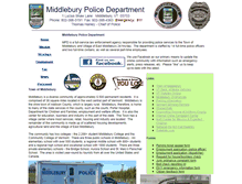 Tablet Screenshot of middleburypolice.org